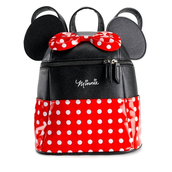 NWT Dani Disney's Minnie Mouse Red/White Polka Dot Mini Backpack - Picture 1 of 8